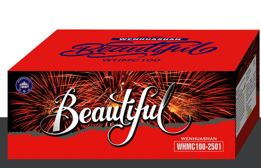 Baterie de artificii 100F,25mm /cat. T1, 80sec.Pret/buc