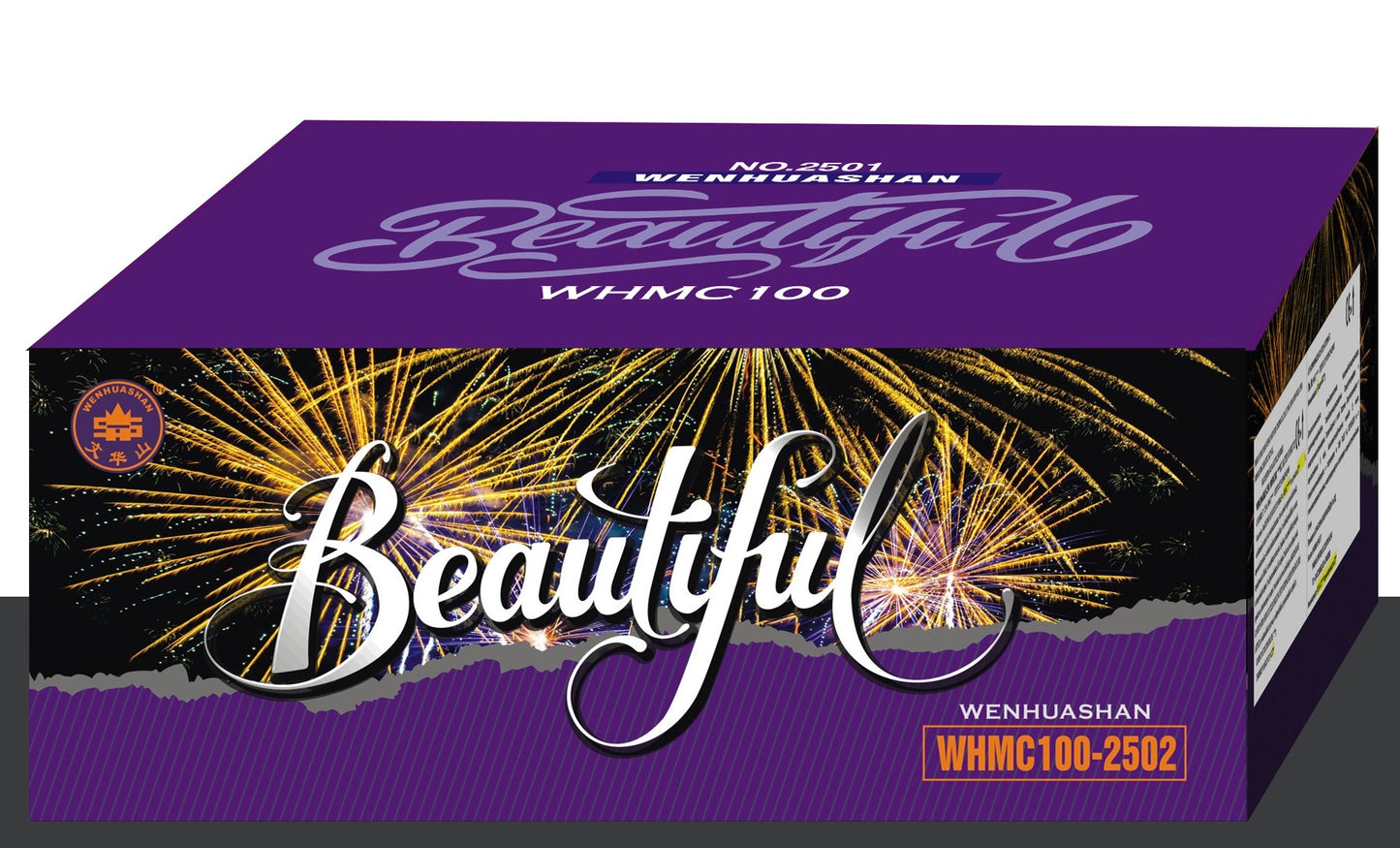 Baterie de artificii 100F,25mm /cat. T1, 80sec.Pret/buc