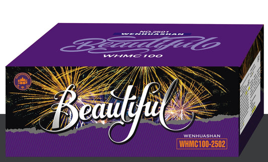 Baterie de artificii 100F,25mm /cat. T1, 80sec.Pret/buc